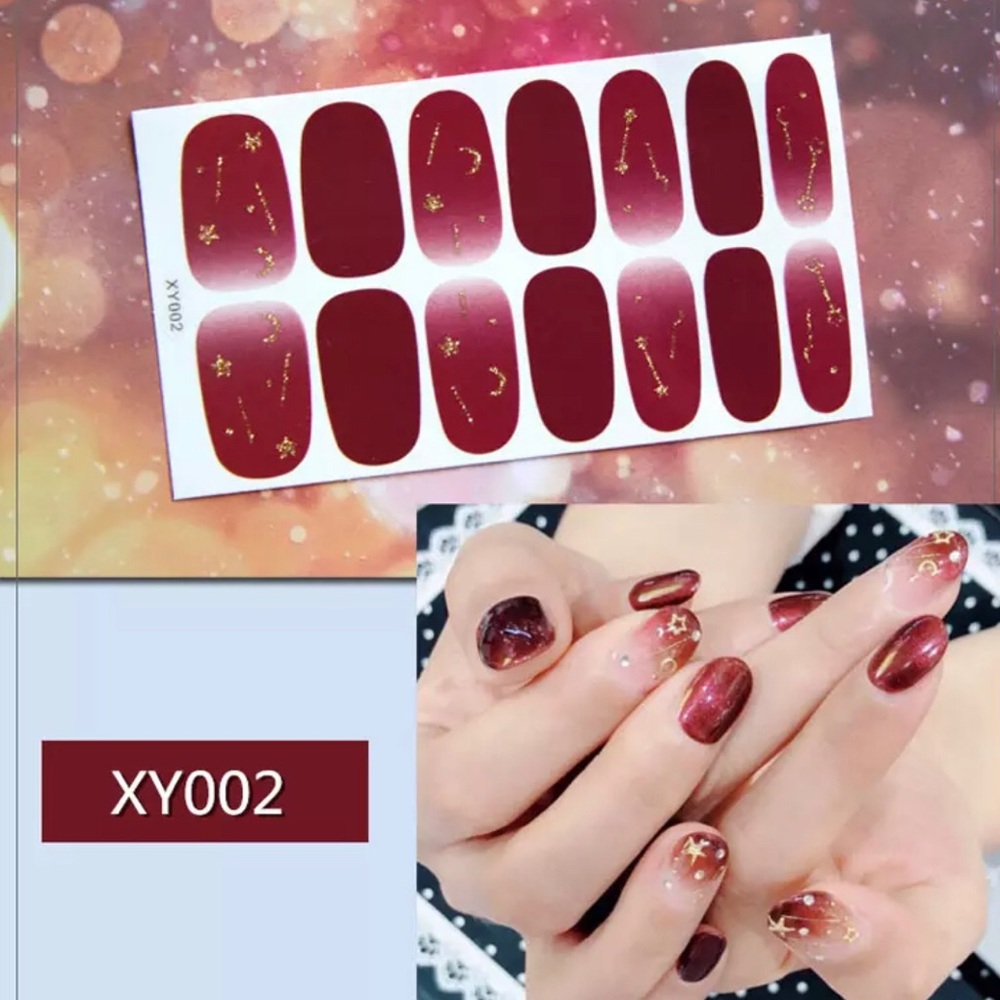 Red Perfection Nail Strips Manicure